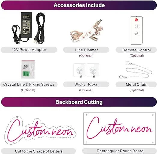 Custom LED Light Sign | LED Light Up Sign | Name Neon Light