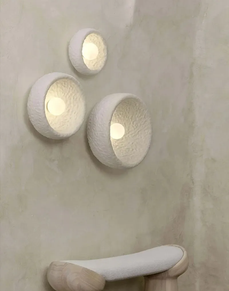Lunar Textured Wall Sconce Set