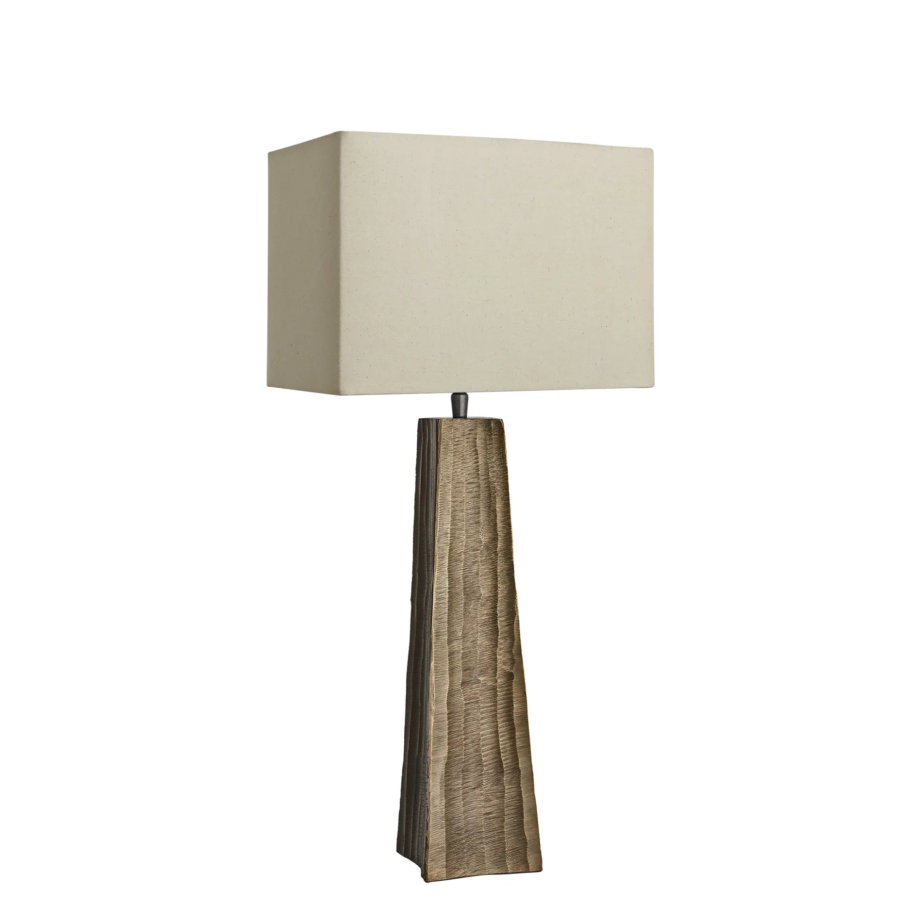 Ornate Obelisk Table Lamp - Brass