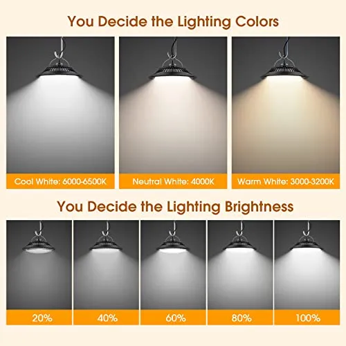 SunBonar Solar Shed Lights Indoor 2 Pack, 3200K/4000K/6000K Dimmable Daytime Available Solar Pendant Lights Outdoor with ON Off Switch & Remote Solar Hanging Chandelier Lights for Home Barn Garage